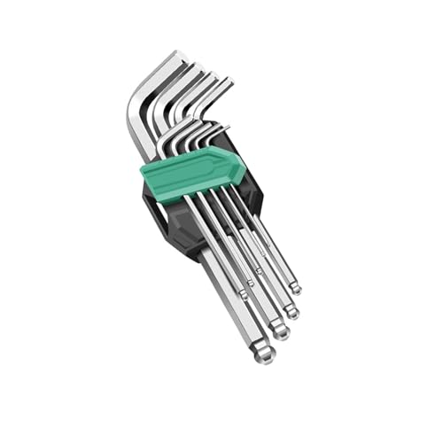 DZHCBNE Professioneller 9PCS Hexagonaler Schlüsselschlüssel Set Mit Präziser Größenmarkierung Ideal Für Fahrradwartung Und Technisches Gebrauch Tool Hochstärke Tool Kit DZHCBNE Professioneller 9PCS Hexagonaler Schlüsselschlüssel Set Mit Präziser Größenmarkierung Ideal Für Fahrradwartung Und Technisches Gebrauch Tool Hochstärke Tool Kit von DZHCBNE