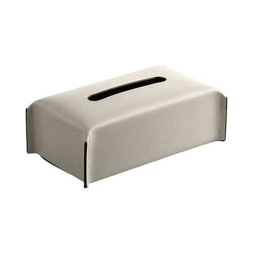 Dekorative PU Leder Tissue Box Feuchtigkeits Proof Papierhandtuchhalter Eleganter Servietten Für Wohnzimmertischtisch von DZHCBNE