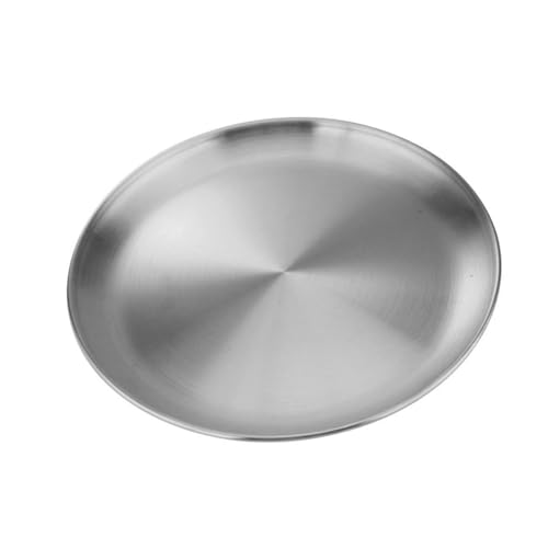 Delicate Edelstahl Runde Servierschalen Set Nonslip Basi von DZHCBNE