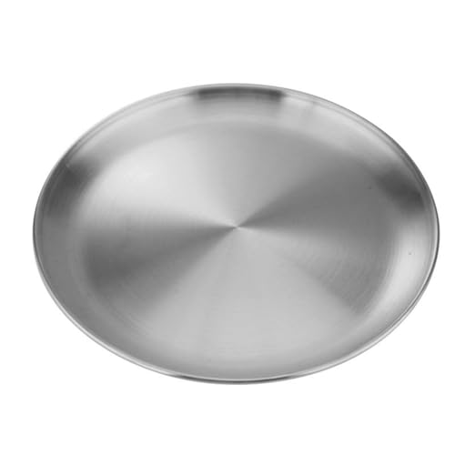 Delicate Edelstahl Runde Servierschalen Set Nonslip Basi von DZHCBNE