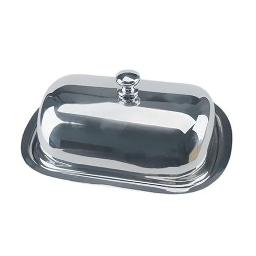 Edelstahl Butterplatte Kuchen Bread Vorlagebehälter Mit Deckel Elegantes Frühstücks Serviergericht Für Restaurantgebrauch von DZHCBNE