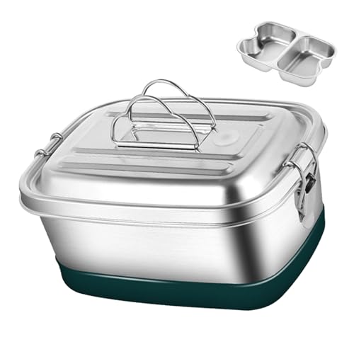 Edelstahl Lunchbox Doppelschicht Bentos Box Mit Fächern Und Lecksof Lebensmittelbehälter Für Erwachsene Und Kinder Edelstahl Lunchbox Doppelschicht Bentos Box Mit Fächern Und Lecksof Lebensmittelbehälter Für Erwachsene Und Kinder von DZHCBNE