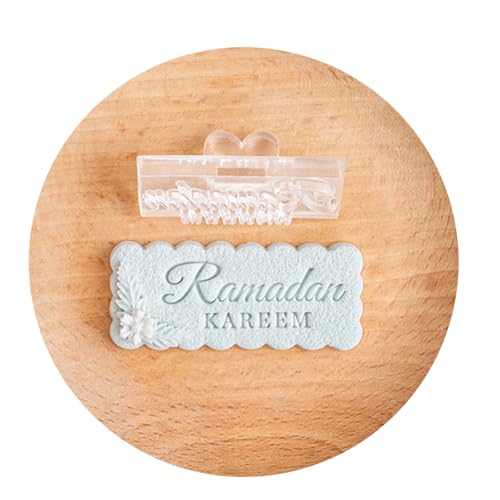 Eid Festival Biscuit Form Ramadans Cookie Formmarkenhitze Resistentes Acryl Backkuchen Werkzeug Küchenzubehör von DZHCBNE