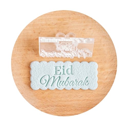 Eid Festival Biscuit Form Ramadans Cookie Formmarkenhitze Resistentes Acryl Backkuchen Werkzeug Küchenzubehör von DZHCBNE
