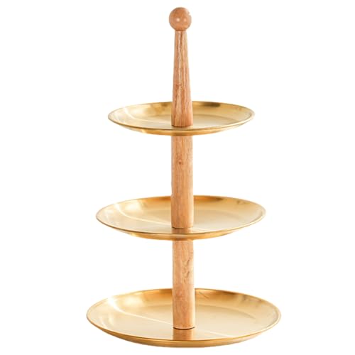 Elegante 2/3 Layer Obst Und Süßigkeitenständer Aus 2/3Layer Edelstahlständer Für Kuchen Und Herzhafte Leckereien von DZHCBNE
