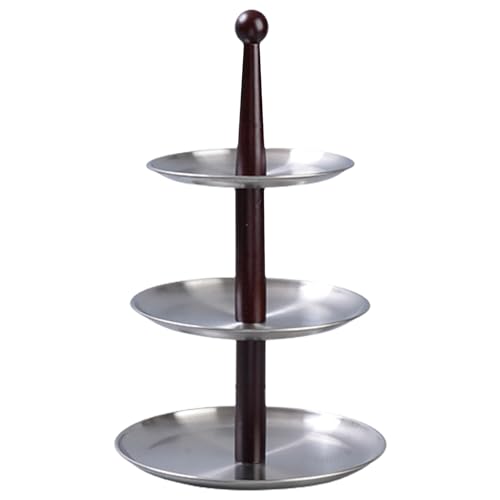 Elegante 2/3 Layer Obst Und Süßigkeitenständer Aus 2/3Layer Edelstahlständer Für Kuchen Und Herzhafte Leckereien von DZHCBNE