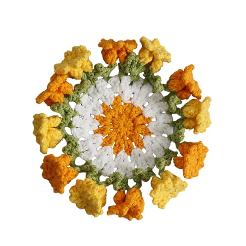 Elegante Gewebte Untersetzer Häkelblüten Getränke Matte Handgewebtes Isolierkissen Hitzebeständiges Esstisch Tischemat Accessoire Elegante Gewebte Untersetzer Häkelblüten Getränke Matte Handgewebtes Isolierkissen Hitzebeständiges Esstisch Tischemat Accessoire von DZHCBNE