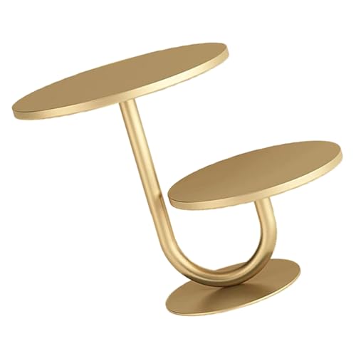 Elegante Zwei Ebenen Geburtstagstorte Eisen Runde Dessert Display Tablett Metall Desserthalter Für Küche Oder Esszimmer von DZHCBNE
