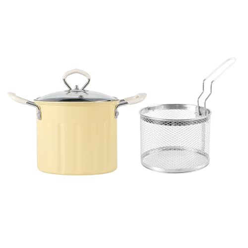 Kleine Töpfe Mit Korb Und Ölsieb Nicht Stick Kochgeschirr Für Französische Pommes Ergonomische Griffe Kochpfannen von DZHCBNE