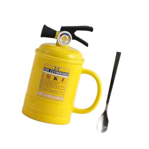 Lustige Feuerlöscher Formen Tasse Keramik Kaffeetasse Mit Bequemem Zum Schenken Von Feuerwehrleuten von DZHCBNE