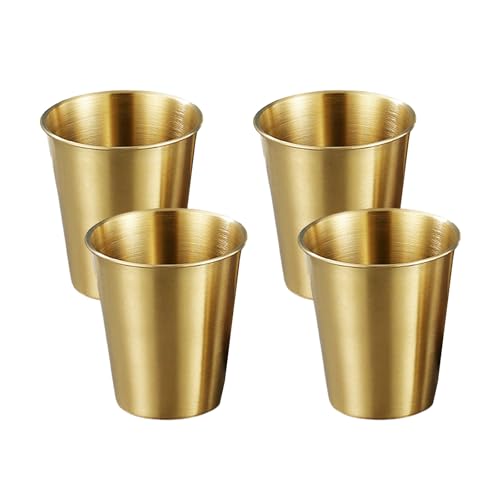 Packung Mit 4 Multifunktionalen Edelstahlbechern Für Kinder Mehrzweck Und Tragbaren Metallbecher Für Zuhause Oder Reisen Packung Mit 4 Multifunktionalen Edelstahlbechern Für Kinder Mehrzweck Und Tragbaren Metallbecher Für Zuhause Oder Reisen von DZHCBNE