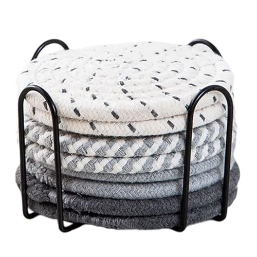 Packung Mit 8 Getränkematten Absorbierende Getränke Wärme Isolierte Tassenmatten Mehlmatten Waschbarer Tischplacemat Für Tisch Packung Mit 8 Getränkematten Absorbierende Getränke Wärme Isolierte Tassenmatten Mehlmatten Waschbarer Tischplacemat Für Tisch von DZHCBNE