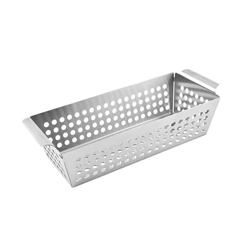 Rechteckiger Grillkorb Nicht Stall Grillschale Mit Löchern Grillschalen Grill Pfannen Für Outdoor Grillen von DZHCBNE