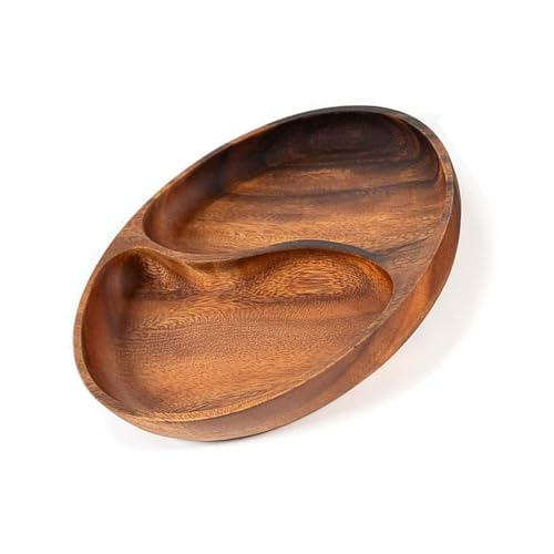 Runde Geteilte Portionen Tablett Holz Nusshalter Servieren Geschirr Getrockneter Obstschalen Vorspeisen Tablett Schale Schale Leicht Zu Reinigen Runde Geteilte Portionen Tablett Holz Nusshalter Servieren Geschirr Getrockneter Obstschalen Vorspeisen Tablett Schale Schale Leicht Zu Reinigen von DZHCBNE