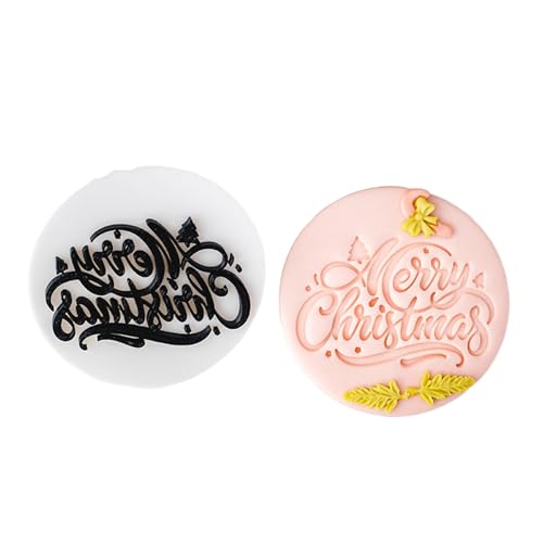 Runder Fondantschneider Mit Weihnachtswünschen Backzubehör Für Häusliche Backen Und Dessert Enthusiasten Vorhanden von DZHCBNE