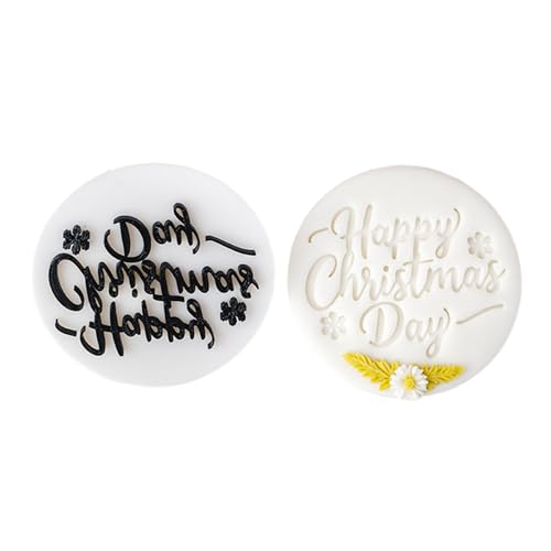 Runder Fondantschneider Mit Weihnachtswünschen Backzubehör Für Häusliche Backen Und Dessert Enthusiasten Vorhanden von DZHCBNE