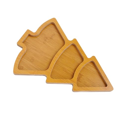 Set Von 2 Weihnachtsbaumform Hölzzeitteller Tragbare Tablett Für Snacks Käse Und Vorspeisen In Geschenkboxen von DZHCBNE