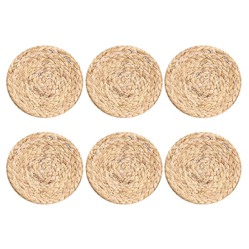 Set Von 6 Dekorativen Placemat Matten Handgewebte Ort Matten Japanische Stilmatten Für Innenräume Verwenden Esszubehör Verwenden von DZHCBNE