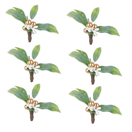 Set Von 6 Gewebehaltern Pflanzen Weihnachtsgewebeschnallen Weihnachtspflanze Servietti Ringe Für Gewebedekore Geeignet Set Von 6 Gewebehaltern Pflanzen Weihnachtsgewebeschnallen Weihnachtspflanze Servietti Ringe Für Gewebedekore Geeignet von DZHCBNE