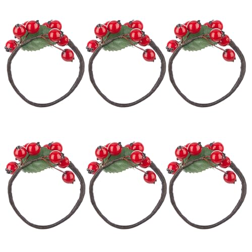 Set Von 6 Gewebehaltern Pflanzen Weihnachtsgewebeschnallen Weihnachtspflanze Servietti Ringe Für Gewebedekore Geeignet Set Von 6 Gewebehaltern Pflanzen Weihnachtsgewebeschnallen Weihnachtspflanze Servietti Ringe Für Gewebedekore Geeignet von DZHCBNE