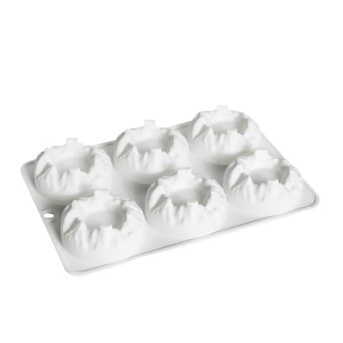 Snow Mousse Förmige Backwaren Hitzebeständige Silikonform Für Mousses Schokoladen Backküchenkuchen Dekorationstool von DZHCBNE