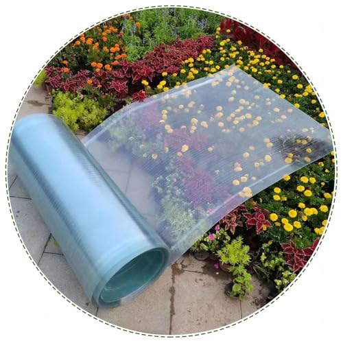 0,8mm Polycarbonat Dachplatten, Transparente Gewächshaus Glasfaserplatte, Leichte Acryl-Kunststoff-Tageslichtplatten, PC Endurance Board, Leicht Zu Biegen Und Zu Schneiden von DZHTUF