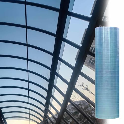 0.8mm Polycarbonat-Dachplatten,Transparente Acryl-Kunststoffplatte,Regenfest Und UV-Beständige Pergola-Dachplatten,Für Gewächshäuser,Vordächer,Garagen,Gärten von DZHTUF