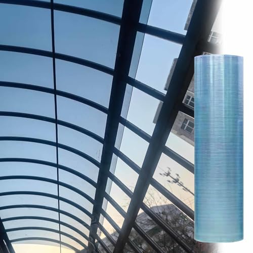 0.8mm Polycarbonat-Dachplatten,Transparente Acryl-Kunststoffplatte,Regenfest Und UV-Beständige Pergola-Dachplatten,Für Gewächshäuser,Vordächer,Garagen,Gärten von DZHTUF