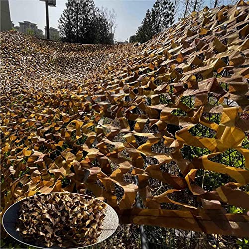 DZHTUF Pergola Schattiernetz mit Verstärkung, Wüsten tarnnetz,Armee Jagd Camouflage Net,Tarnung Net für Kinderhöhle,für Dekoration,Camping,Schießen,Desertcamouflage-2x2.5m(78.74 * 98.43in) von DZHTUF