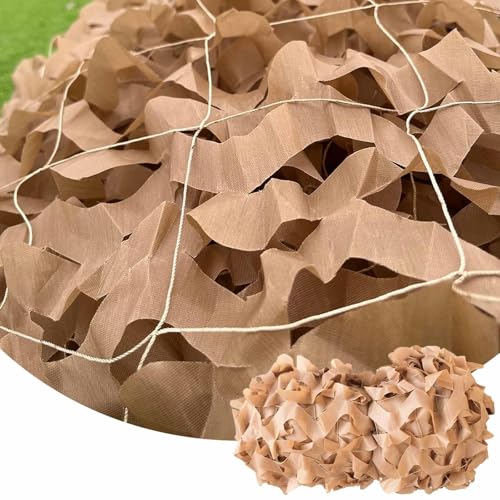 DZHTUF Sandfarbenes Tarnnetz, 2x3m 3x4m 4x5m 5x6m 6x8m, Militärisches Jagd Schießsport Tarnung Net, Sonnenschutz-Schattennetz, Verstärktes Tarnnetz,Yellow-2x9m/6.6x29.5ft DZHTUF Sandfarbenes Tarnnetz, 2x3m 3x4m 4x5m 5x6m 6x8m, Militärisches Jagd Schießsport Tarnung Net, Sonnenschutz-Schattennetz, Verstärktes Tarnnetz,Yellow-2x9m/6.6x29.5ft von DZHTUF