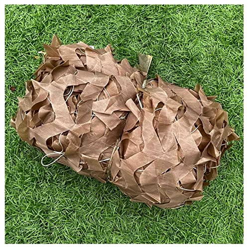 DZHTUF Schattier Tarnnetz,Outdoor-Garten Schattiernetz,Jagd Militär Tarnung Net,braunes Sonnenschutz-Camou Netz,Sonnenschutz/Verdunkelung/Isolierung/Anti-Peep,W×H-1.5×2m(59 * 79in) von DZHTUF