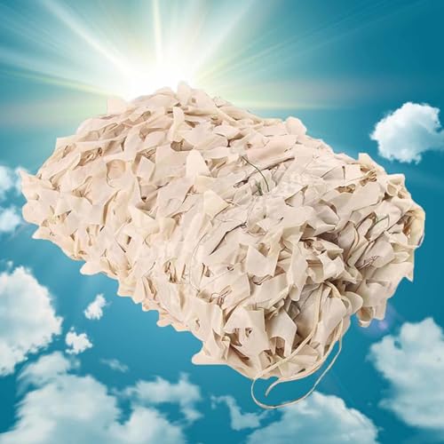 DZHTUF Tarnnetz, Schattennetz, Verstärktes Sonnenschutz Camouflage Net, Gartenpavillon Outdoor-Party-Dekorationsnetz, Netz-Tarnung Netz, Leichte Autoabdeckung,Beige-1.5x9m/4.9x29.5ft DZHTUF Tarnnetz, Schattennetz, Verstärktes Sonnenschutz Camouflage Net, Gartenpavillon Outdoor-Party-Dekorationsnetz, Netz-Tarnung Netz, Leichte Autoabdeckung,Beige-1.5x9m/4.9x29.5ft von DZHTUF