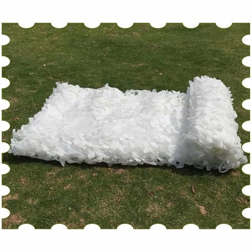 DZHTUF Tarnnetz Weiß, Bulk-Rolle Tarnung Net, 1.5x2m 2x3m 3x4m 4x5m 5x8m, Leichtes Camouflage Netz, Schattennetz, Für Militär/Garten/Jagd/Dekoration,White-4x10m/13.1x32.8ft DZHTUF Tarnnetz Weiß, Bulk-Rolle Tarnung Net, 1.5x2m 2x3m 3x4m 4x5m 5x8m, Leichtes Camouflage Netz, Schattennetz, Für Militär/Garten/Jagd/Dekoration,White-4x10m/13.1x32.8ft von DZHTUF
