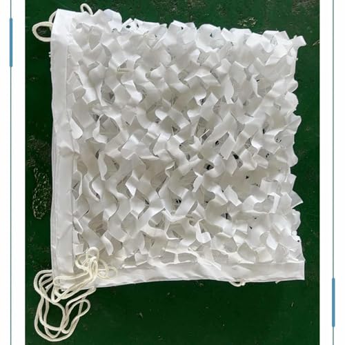 DZHTUF Weißes Tarnnetz, Verstärktes Schattiernetz, Leichtes Camouflage Netz, Sonnenschutz-Tarnung Net Für Gärten, Terrassen, Jagd Und Camping, Verdickt Oxford Stoff,White-2x9m/6.6x29.5ft DZHTUF Weißes Tarnnetz, Verstärktes Schattiernetz, Leichtes Camouflage Netz, Sonnenschutz-Tarnung Net Für Gärten, Terrassen, Jagd Und Camping, Verdickt Oxford Stoff,White-2x9m/6.6x29.5ft von DZHTUF