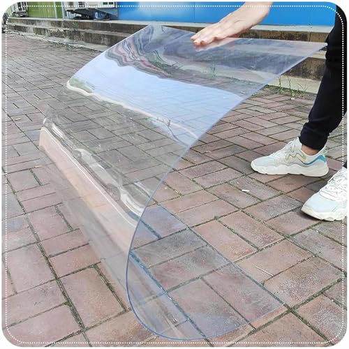 Polycarbonat-Dachplatte Für Gewächshäuser, Transparente Acryl-Kunststoff-Ersatzplatten, Isolierende Tageslichtplatten, Wasserdicht/UV-Beständig, Leicht Zu Biegen Und Zu Schneiden von DZHTUF