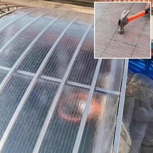 Polycarbonat-Dachplatten, Schlagfeste Gewächshausplatten, 0.8mm Glasfaser-Kunststoffplatte, UV-Beständige Transparente Wasserdichte Tageslichtplatten von DZHTUF