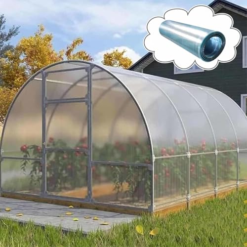 Transparente Polycarbonat-Dachplatten, 0.6mx1m, Stoßfestes PC-Platte, Glasfaserplatte, UV-Beständige Gewächshaus Vordächer Wintergarten Tageslichtplatten, Mit Schrauben Transparente Polycarbonat-Dachplatten, 0.6mx1m, Stoßfestes PC-Platte, Glasfaserplatte, UV-Beständige Gewächshaus Vordächer Wintergarten Tageslichtplatten, Mit Schrauben von DZHTUF