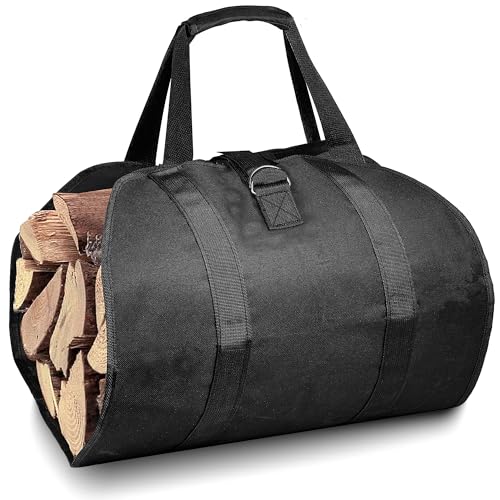 DZKKIUR Kaminholzträger Holztragetasche 98×45cm für Kaminholz Kaminholztasche Brennholztasche Log Tragetasche Groß Wasserdicht mit Griffen für Holz, Brennholz, Zeitung DZKKIUR Kaminholzträger Holztragetasche 98×45cm für Kaminholz Kaminholztasche Brennholztasche Log Tragetasche Groß Wasserdicht mit Griffen für Holz, Brennholz, Zeitung von DZKKIUR