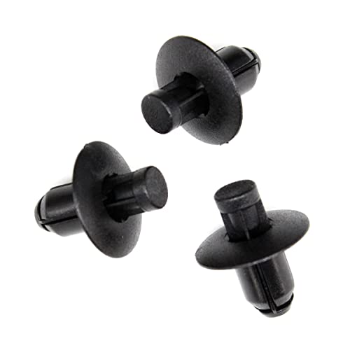 10 Stück Stoßstangen-Clips für Stoßstange, Kühlergrill, Befestigung, Niete, 7 mm Loch, schwarz, für Hyundai Genesis Veracruz Kia Rio von DZMZL