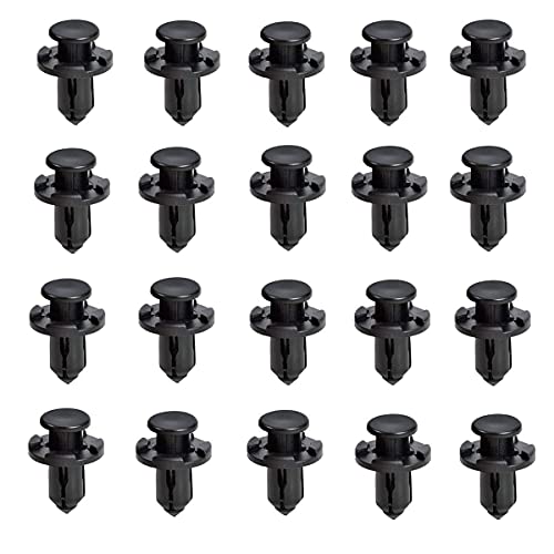 DZMZL Kunststoff-Clips, 10 mm Loch, Stoßstange, Motorabdeckung, Kotflügel und Kühlergrill-Verkleidung für Subaru Forester Impreza Tribeca Legacy Baja Outback WRX STI (schwarzes Nylon, 30 Stück) von DZMZL