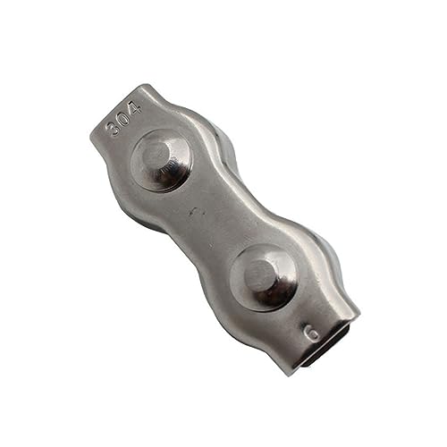 Wire Rope Clamp 304 Edelstahl Drahtseil Clips Einzel/Doppel Griffe Kabel Klemmen M2 M3 M4 M5 M6 for Stahl Drähte(2mm) von DZNDM0EVT