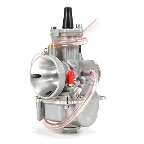 Motorrad Vergaser Für Keihin PWK 28 30 32 34mm Roller 2T 4T ATV Motorrad Flachvorhang Vergaser(28MM) von DZNEFYUP