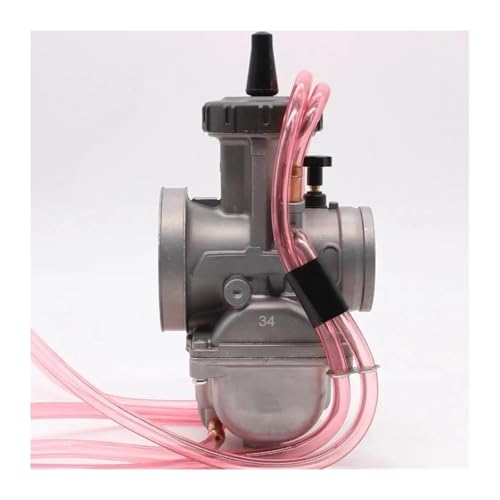 Motorrad Vergaser Für Keihin PWK 33 34 35 36 38 40 42mm Motorrad Vergaser Mit Power Jet 4T Motor Enduro(38MM) von DZNEFYUP