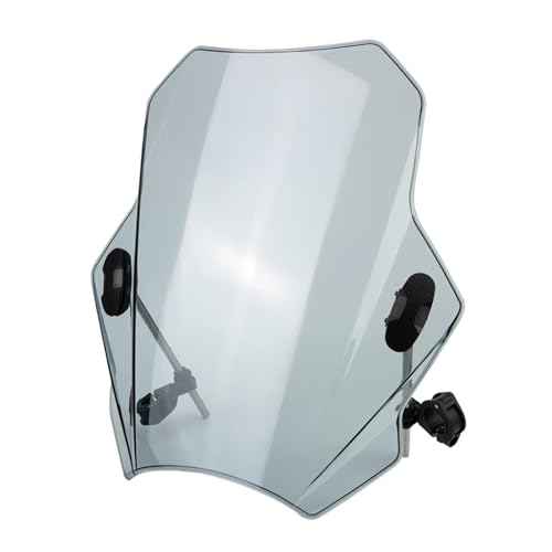Windabweiser Motorrad Verstellbare Windschutzscheibe Für MT07 MT 07 MT09 MT 09(GRAU) von DZNEFYUP