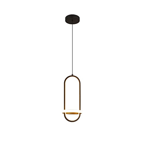 DZQWLL Moderne Langleinen-Pendelleuchte LED-Hängelampen-Befestigungen Fliegende galvanisierte Metalltropfen-Deckenleuchte für Vintage-Loft-Wohnzimmer-Einzelkronleuchter von DZQWLL