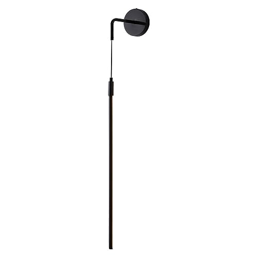 DZQWLL Schwarze lineare Wandleuchten im 2er-Set, 22-W-LED-Wandleuchte mit warmem/naturfarbenem/kaltem Licht, dimmbar, Schwarze Hängeleuchten, Badezimmer-Waschtischleuchten von DZQWLL
