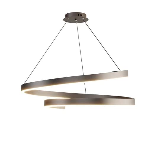 Pendelleuchte mit Hochtemperatur-Nano-lackiertem Aluminium-Lampenkörper, Hängeleuchte, unregelmäßige Form, Kaffeefarbe, mattierte Droplighting-dimmbare LED-Leuchte für Schlafzimmer-Loft-Kronleuchter von DZQWLL