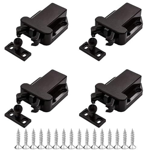 DZS ELEC Druckschalter, selbstschließend, 53,4 x 42,8 mm, Kunststoff, für Schrankschubladen, Haushaltsmülleimer, Push-Typ-Verriegelung, 4 Stück DZS ELEC Druckschalter, selbstschließend, 53,4 x 42,8 mm, Kunststoff, für Schrankschubladen, Haushaltsmülleimer, Push-Typ-Verriegelung, 4 Stück von DZS ELEC