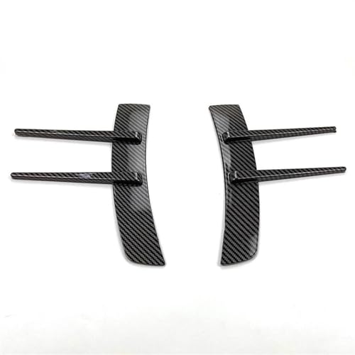 Auto Frontspoiler 2 Stücke Frontstoßstangen Lip Air Vent Trim Spoiler Splitter Auto Styling Zubehör Für Benz Für A-Klasse Für A180 A200 A220 Auto Frontspoiler Lippe(Kohlenstofffasermuster) von DZSCHUNLUSM