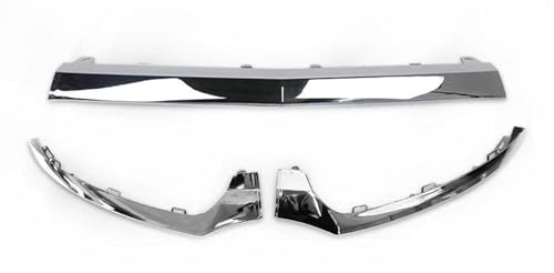 DZSCHUNLUSM Auto Frontspoiler Frontstoßstange Unterlippenzierleiste Chrom Für Mercedes Für Benz Für Klasse C Für W205 2014-2018 Auto-Body-Kit Zubehör Auto Frontspoiler Lippe(Chrome A Set) von DZSCHUNLUSM